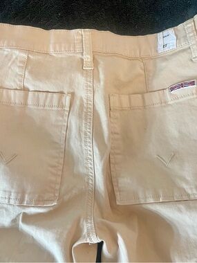 Hudson Jeans beige wide leg cargo pants size 27